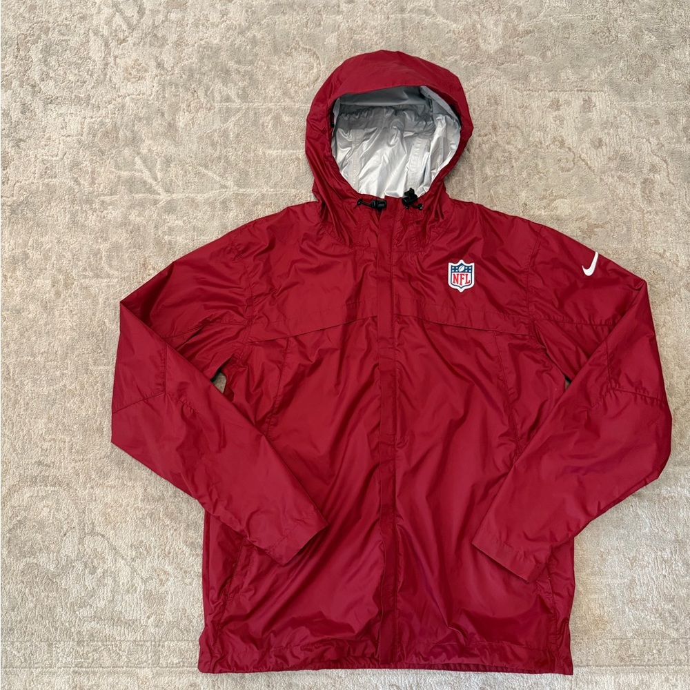 Nike NFL On-Field Storm-FIT 5 Rain Jacket Maroon Size Medium